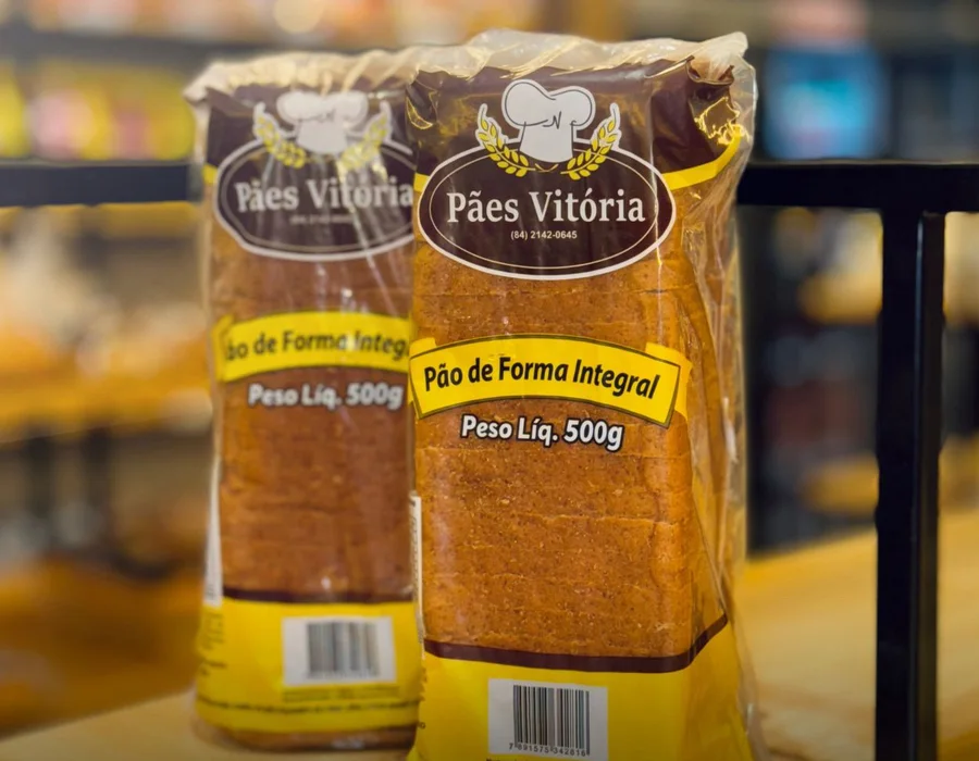 Pão de forma integral Pães Vitória